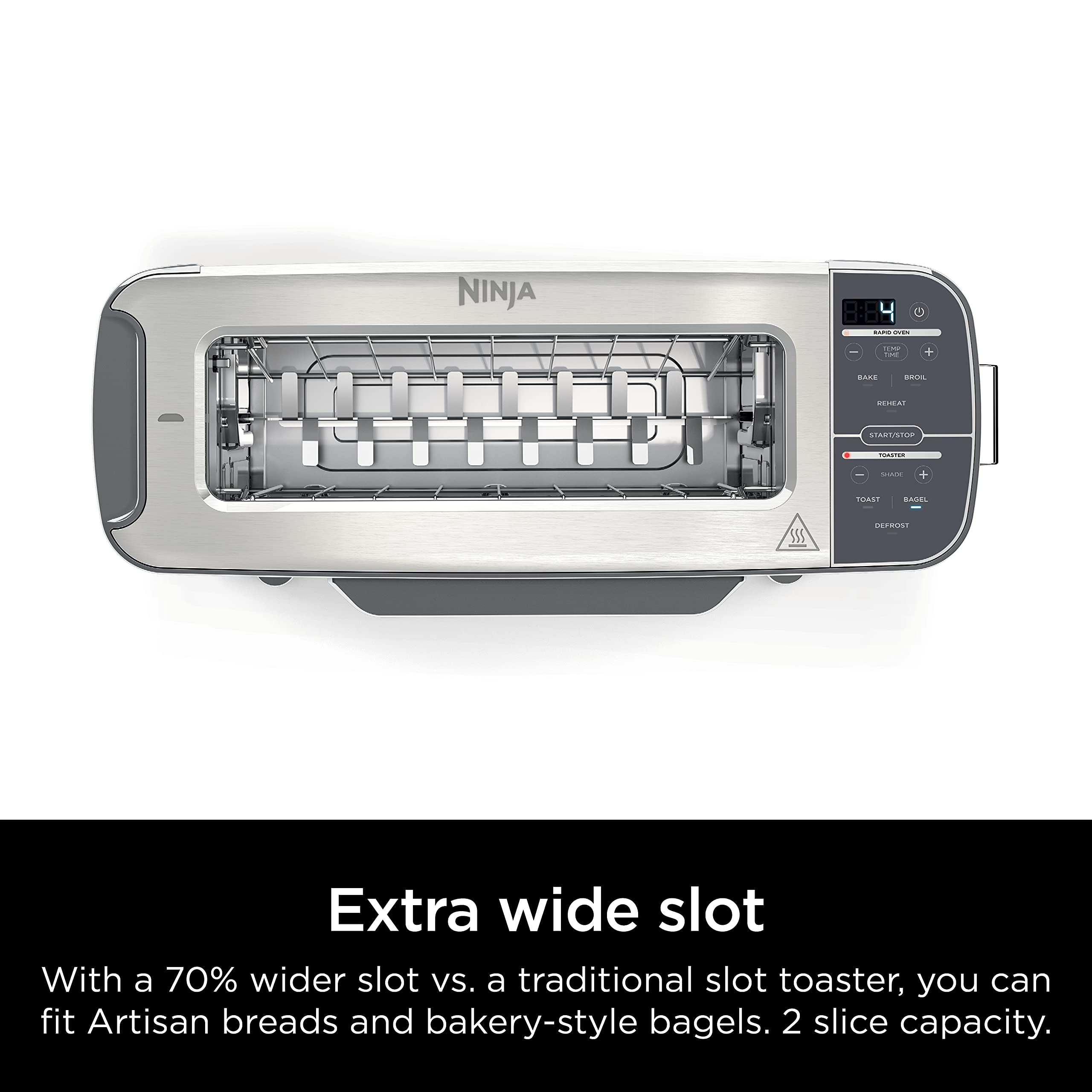 Ninja ST101 Foodi 2-in-1 Compact Toaster Oven & Snack Maker